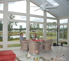 Patio Enclosure used as a gameroom